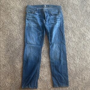7 For All Mankind Men's Slim Blue Jeans